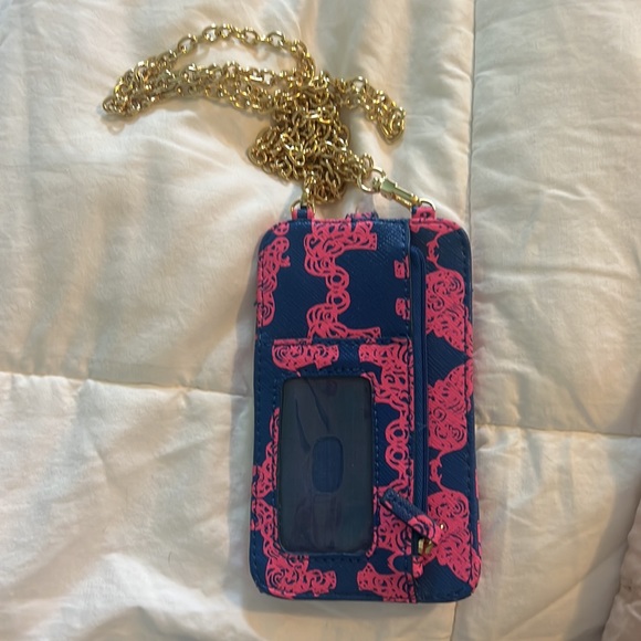Lilly Pulitzer phone/card holder with crossbody strap - Picture 3 of 3